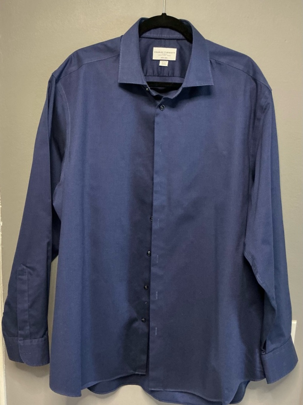 Charles Tyrwhitt Men's Deep Blue Dress Shirt